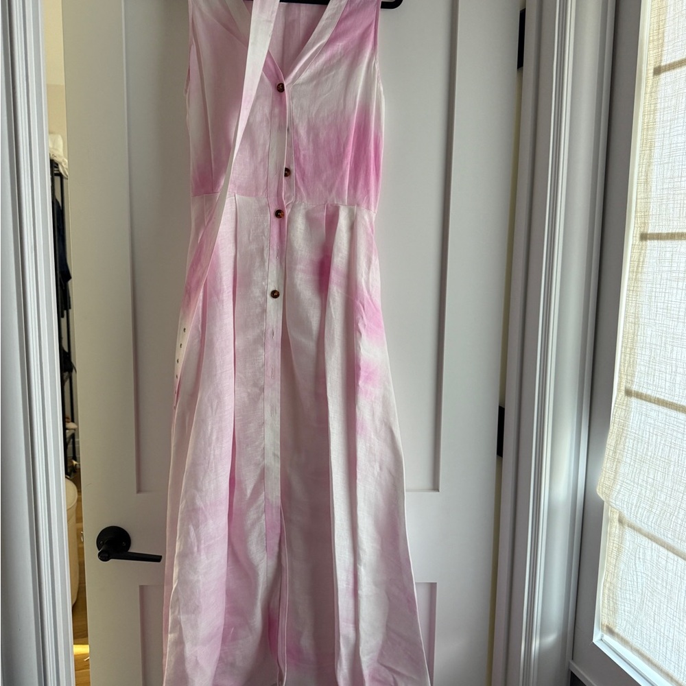 SOLID & STRIPED Light Pink Button-Down Top - image 1